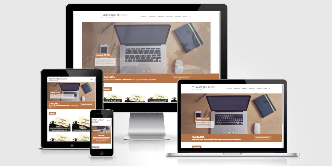 Akademik Web Sayfası web tasarım projesi