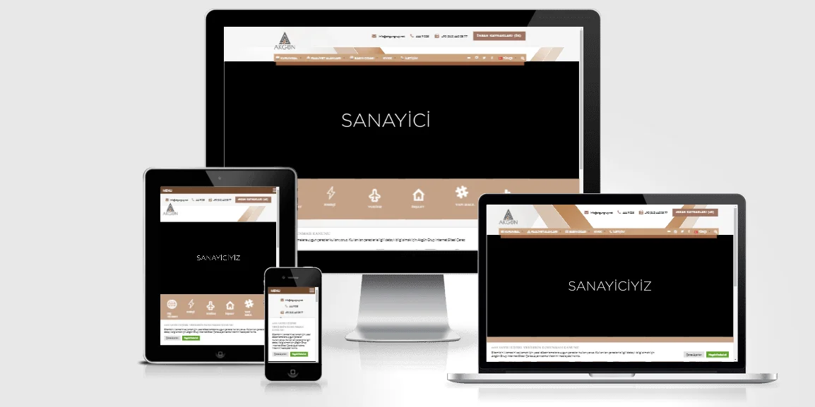 Akgün Grup web tasarım projesi