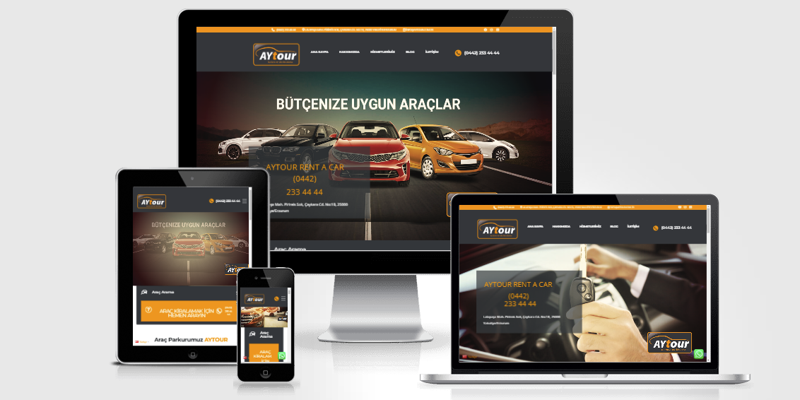 AYTOUR RENT A CAR web tasarım projesi