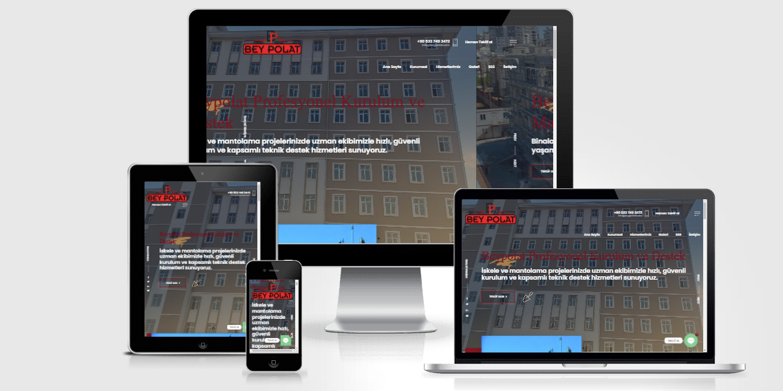 BEYPOLAT web tasarım projesi
