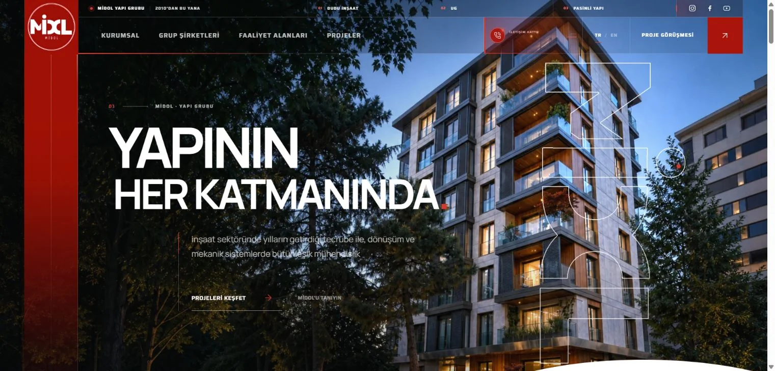 MİDOL Grup proje görünümü