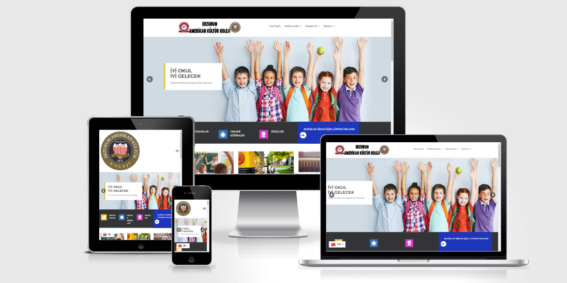 ERZURUM AMERİKAN KÜLTÜR KOLEJİ web tasarım projesi