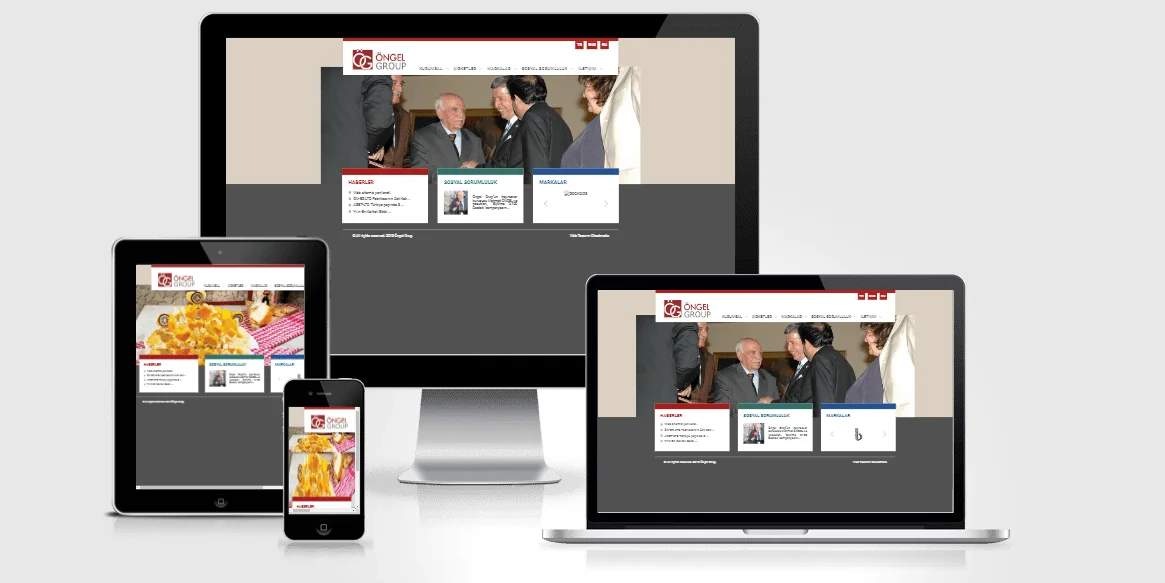 ONGEL Group web tasarım projesi