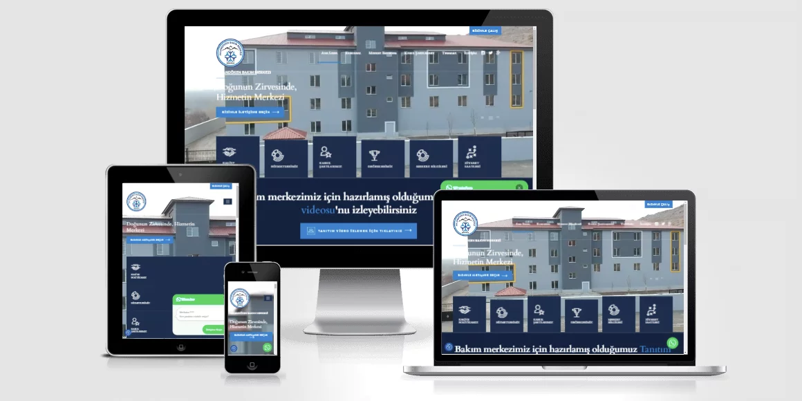 Palandöken Bakım Merkezi web tasarım projesi