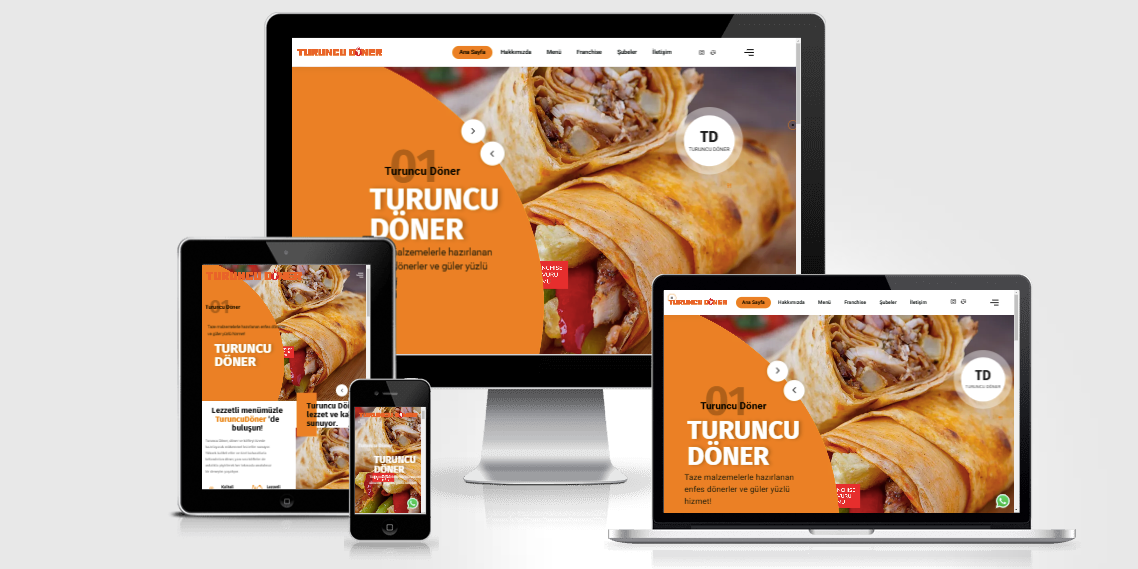 Turuncu Döner web tasarım projesi