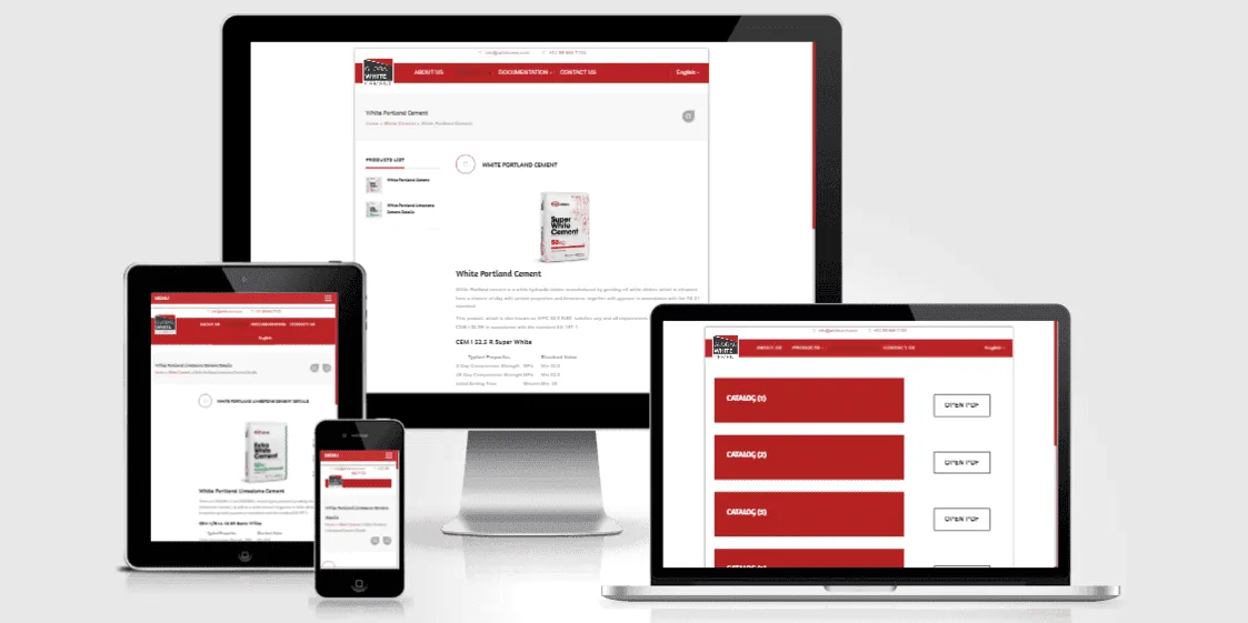 Whitecem / Oyak Çimento web tasarım projesi